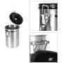 Coffee Canister Stainless Steel Storage Container With Scoop Food Bins & Canisters, for Coffee Beans, Dried Fruits, Herbs, Spices, Tea.(silver)
