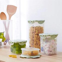 Stackable Plastic Food Storage Box Sealing Jar Household Storage Box Kitchen Fridge Noodle Grain Storage Food Container LPC8178 (1000ML)