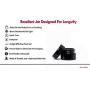 Premium Amethyst Black Glass Ultraviolet Airtight Lightproof Jar 5ML (0.17 fl oz), 10ml, 30ml, 50ml, 100ml,200ml,250ml,500ml,1000ml Pocket Size Screwtop (4 Pack)