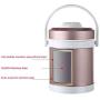 ZL-CHUFANG Lunch Box Stainless Steel Leakproof Portable Bento Box, Insulated Food Storage Thermoses Container Food Jar, School Picnic Office Outdoors Lunch Box enjoy a hot lunch on the go.