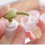 astore2017 25pcs 5g Clear Plastic Jars with Purple Lids,Stackable Cosmetic Container for Cream Toners Lip Balms