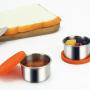 UPKOCH Spice Tins Jars Kitchen Organizer Storage Can with Silicone Lid Condiment Container Kitchen Condiment Holder 2pcs