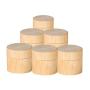 Natural Bamboo Refillable Bottle 5/10/15/20 30/50ml Cosmetics Jar Box Makeup Cream Storage Pot Container Round Bottle Portable (Size : 20ml)