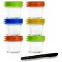 Glass Containers for Baby Food Storage Set Contains 6 Small Reusable 4oz Jars with Airtight Lids Safely Freeze your Homemade Glass Containers for Baby Food Storage Set Contains 6 Small Reusable 4oz Jars with Airtight Lids Safely Freeze your Homemade