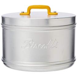 Italo Ottinetti Storage Canister Painted Box Handle Yellow 16 cm, one Size