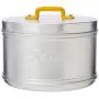 Italo Ottinetti Storage Canister Painted Box Handle Yellow 16 cm, one Size Italo Ottinetti Storage Canister Painted Box Handle Yellow 16 cm, one Size