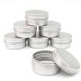 10pcs Aluminum Balm Nail Art Cosmetic Cream Make Up Pot Lip Jar Tin Case Container Screw 50ml Capacity (Empty) for DIY Cosmetics/Beauty Products (50ml)