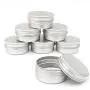 10 Stück Aluminium Balm Nagelkunst Kosmetikcreme Make-up Dose Lippenbehälter Metallbehälter Schraubverschluss 30ml Fassungsvermögen (leer) für DIY Kosmetik/Schönheitsprodukte (30ml)