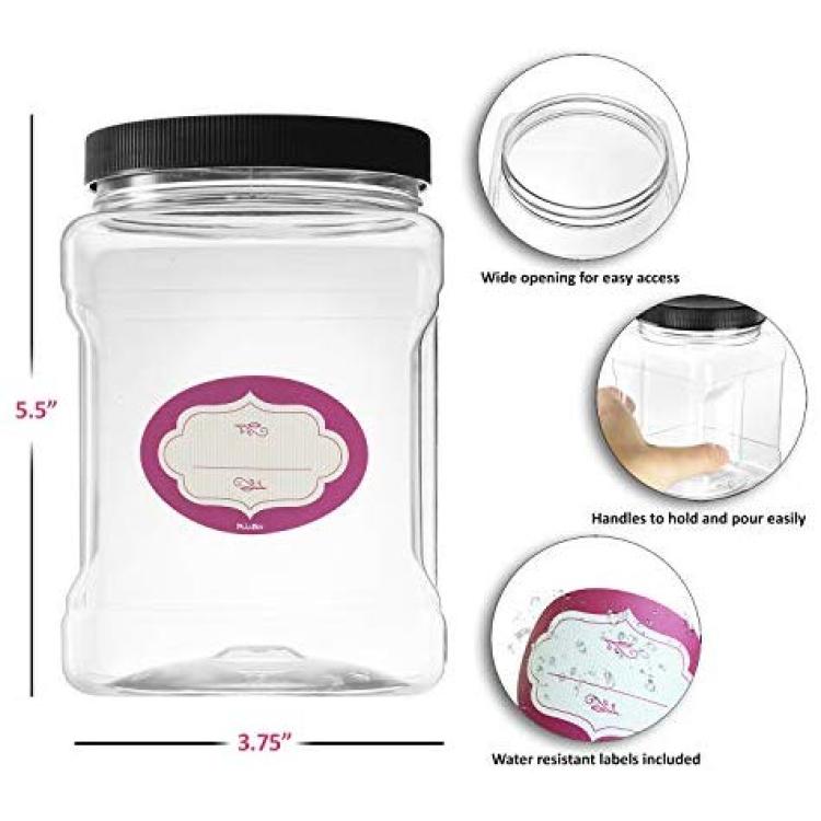 32oz Tall Rectangular Spice Jar With Pinch Grip