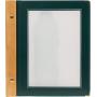 Securit A5Wood Range Menu Card with 2 Inserts, Green