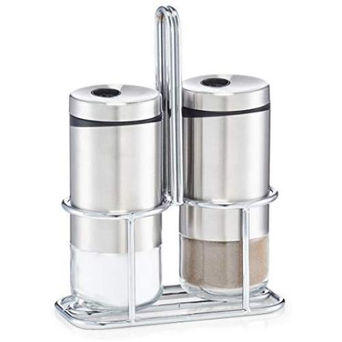 Zeller 19631 Salt and Pepper Shaker Set, Clear