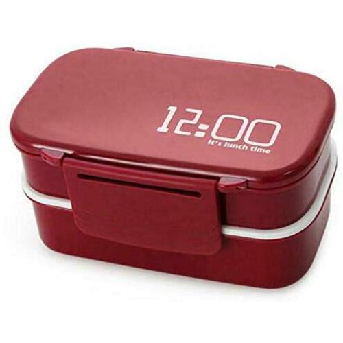 Plastic Lunch Box Food Container Sandwich Storage Box Double Layer Bento Box Set