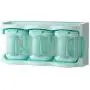 ATK Plastic Clear Seasoning Rack Spice Pots - 3 Piece Acrylic Seasoning Box - Storage Container Condiment Jars - Cruet with Cover - Spice Jars Dispenser For Salt Sugar ATK Plastic Clear Seasoning Rack Spice Pots - 3 Piece Acrylic Seasoning Box - Storage Container Condiment Jars - Cruet with Cover - Spice Jars Dispenser For Salt Sugar
