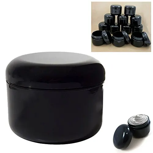 24 Lot Plastic Jars Cosmetic Sample 1.7oz Double Wall Container Pot Cream Lotion 24 Lot Plastic Jars Cosmetic Sample 1.7oz Double Wall Container Pot Cream Lotion