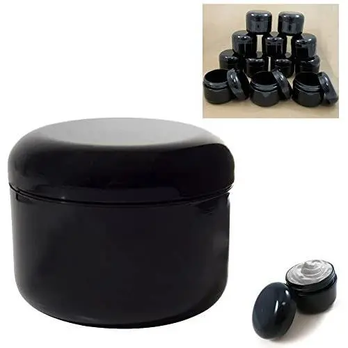 12 Lot Plastic Cosmetic Jars 1.7oz Sample Double Wall Container Pot Cream Lotion 12 Lot Plastic Cosmetic Jars 1.7oz Sample Double Wall Container Pot Cream Lotion