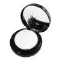 1 Stück 15ml/0.5oz Schwarzes Leeres Refillierbares BB-Cream-Fluid-Behälter-Set mit Goldliner, Spiegel und Schwamm – DIY Kosmetik Luftkissen-Puder-Behälter für Make-up