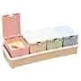 Food Storage 4 pieces of spice jars with lid and spoon for salt sugar spice pepper seasoning box Food Storage 4 pieces of spice jars with lid and spoon for salt sugar spice pepper seasoning box