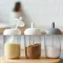 UPKOCH 2pcs Seasoning Bottle Glass Transparent Empty Storage Jars Jars with Spoon for Kitchen Restaurant Home UPKOCH 2pcs Seasoning Bottle Glass Transparent Empty Storage Jars Jars with Spoon for Kitchen Restaurant Home