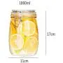 3er Set Glas Lebensmittelbehälter mit Dichtung - Klare Glasbehälter für Lebensmittel, Fashion Dichtung, Dicht und Leckagefrei für Tee, Kaffee, Gewürze