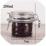 1Pcs 500 750 1000 1500 Glass Storage Bottles Jars With Lid Large Capacity Honey Candy Jar Kitchen Storage Container Glass Jar,200Ml