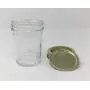 8 oz Mason (Jelly) Half Pint Glas Jars mit Gold 2-teiligen Metalldeckeln von Richards Packaging, 12er Packung für die Haltbarkeit, gebogenes Design