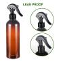 Empty Spray Bottles, YULEER 500ml / 16 oz Plastic Spray Bottles for Hand Sanitizer, Plants, Pack of 5
