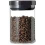 900Ml Transparent Glass Store Vacuum Can Tea Coffee Bean Milk Powder Kitchen Storage Jar with Lid,Black