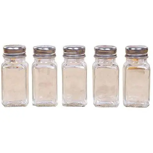 JUSTDOLIFE Spice Bottles Glass Spice Jar Seasoning Bottles Kitchen Gadgets with Shaker Top 5PCS JUSTDOLIFE Spice Bottles Glass Spice Jar Seasoning Bottles Kitchen Gadgets with Shaker Top 5PCS