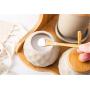 Mini Spice Jars Ceramic seasoning jar set home kitchen utensils double seasoning tank