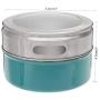 DUDDP Storage Spice lar set Spice jar rack Seasoning Container 12Pcs Magnetic Clear Lid Spice Jar Set Spice Tins Spice Storage Container Pepper Seasoning Sprays Tools Stainless Steel