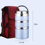 Thermos Food Jar Thermos Stainless Food Flask For Kids,Storage Bag (Color : Blue)