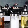 CSPFAIRY 3 Piece Set Kitchen Spice Jars with 304 Food Grade Stainless Steel Cover and Serving Spoons Spice Box Tomato Seasoning Bottle