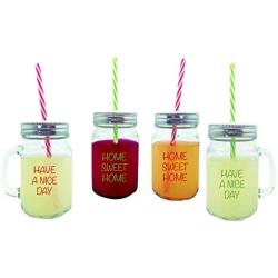 Vin Bouquet Mason Jar Set, Transparent, 4-Piece