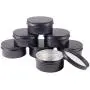 BÉNECREAT 10 Boîtes d'Alluminium 5 OZ avec Bouchon à Vis Rond – Idéales pour Épices, Bonbons, Thé ou Cadeaux (Noir) BÉNECREAT 10 Boîtes d'Alluminium 5 OZ avec Bouchon à Vis Rond – Idéales pour Épices, Bonbons, Thé ou Cadeaux (Noir)