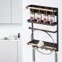 Magnetic Fridge Organizer Kitchen Rack with Paper Towel Holder Rustproof Spice Jars Rack Heavy-duty Refrigerator Storage Shelf Magnetic Fridge Organizer Kitchen Rack with Paper Towel Holder Rustproof Spice Jars Rack Heavy-duty Refrigerator Storage Shelf