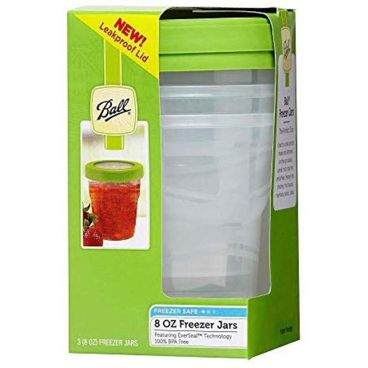 Ball Jar Plastic Freezer Jars 16-Ounces (2-Count)