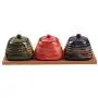Ensemble de petits pots d'épices en céramique, ustensiles de cuisine japonais peints à la main, boîte pour la maison. Ensemble de petits pots d'épices en céramique, ustensiles de cuisine japonais peints à la main, boîte pour la maison.