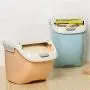 Kitchen Rice Storage, Container Box Fresh Grain Dry Food Sealed Storage Bin Organization, Blue 6KG