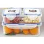 Canisters Sets for The Kitchen, Fresh Lunch Box Storage jar with lid Clear Plastic Crisper Set-D