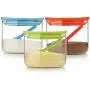 Kitchen Storage Jar Glass Spice Jar With Lid 500Ml Food Grade Canister Airtight Food Container Herb Stock Bottle Color Random,Random Color 500Ml