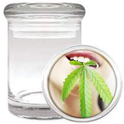 Biting P()t Leaf Medical Odorless Glass Jar