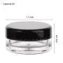 100 Pieces Empty Cosmetic Containers 5g Cream Jars with Lids Leak Proof Small Lotion Containers TSA Approved