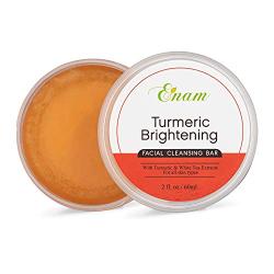 Enam Turmeric Brightening Facial Cleansing Bar - Natural Glow, Gentle Cleansing & Moisturizing Face Cleanser