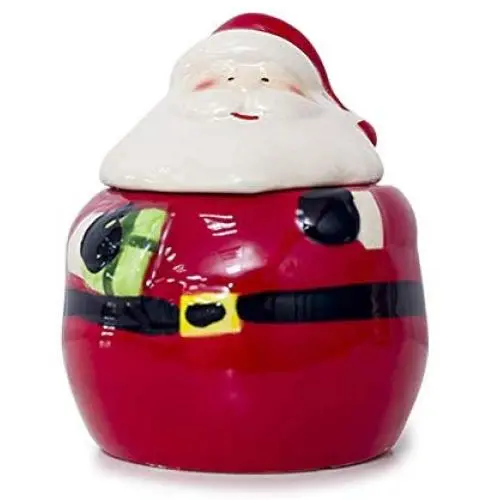 Yagaga Zucker Salz Pfeffer Gewürzbehälter, Weihnachts Keramik Gewürzbehälter Weihnachts Küchen Dekoration, Kreativer Weihnachtsmann Keramik Behälter (Geschenk)