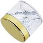 Beauticom 2 oz./ 60 Grams/ 60 ML (Quantity: 6 Packs) Thick Wall Round Clear Plastic LEAK-PROOF Jars Container with GOLD Lids for Cosmetic, Lip Balm, Lip Gloss, Creams, Lotions, Liquids