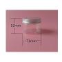 6PCS 120ml 4oz Empty Plastic Clear Cosmetic Makeup Jar Pot Containers Case with Silver Aluminum Lid Food Jar Cream Lotion Box Ointments Bottle