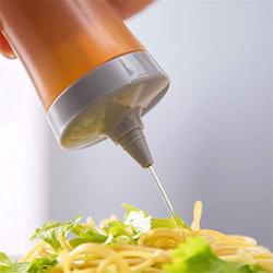 Kitchen Food Storage Jar Airtight Food Storage Kitchen Glass Jar Moisture-Proof Home Multi-Purpose Jam Bottle Cruet Plastic Leakproof Oiler (Color : Gray)