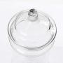 HOUSIYU Candy Cans with Clear Glass Lid Storage Tanks, Suitable As Candy Trays, Biscuit Jars, Biscuit Buckets, Decorative Candy Jars, 2-Piece Set