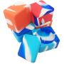 Silicone Container Nonstick Wax Box 37ml Containers Unbreakable Big Square Food Grade Storage Jars Dab Concentrate Oil Holder (100)