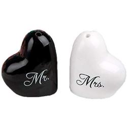 Set Of 2 Lovely Fashion Creative Seasoning Pot Wedding Gift, Mr&Mrs Heart-shaped